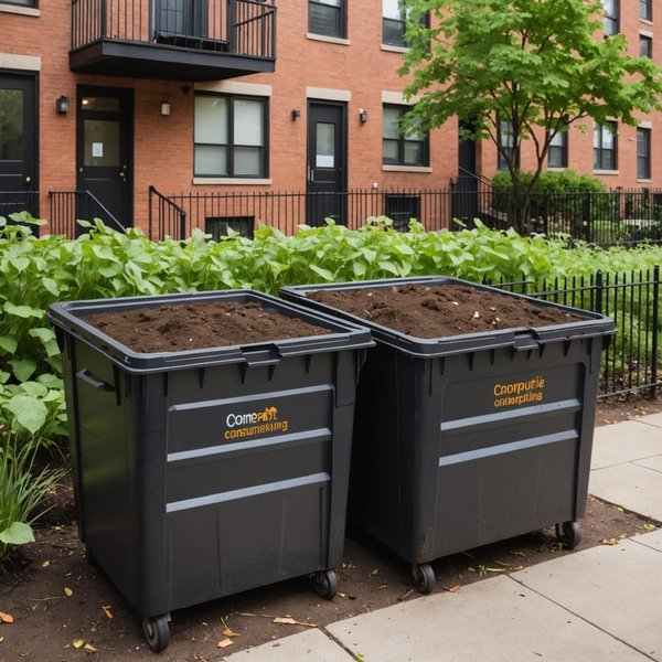 Comment mettre en place une initiative de compostage collectif dans un immeuble, avec des conseils sur la gestion et la participation des résidents ?